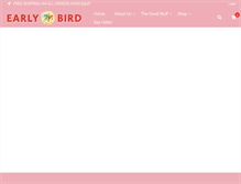 Tablet Screenshot of earlybirdfoods.com
